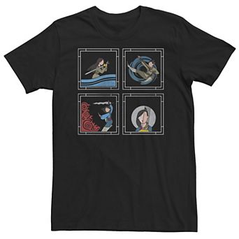 Big & Tall Disney Mulan Mulan Make A Man Box Up Geometric Tee
