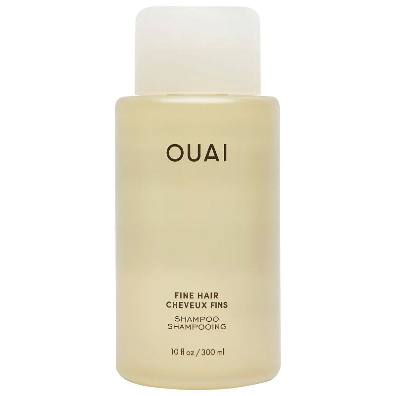 OUAI Fine Shampoo. Bring Fine Hair to the Next Level with Strengthening Keratin  Biotin and Chia Seed Oil. Hair is Left Clean  Bouncy and Voluminous. Free from Parabens  Sulfates and Phthalates.