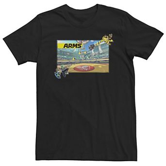 Big & Tall Arms Mechanica Ninjara Battle Arena Poster Tee