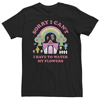 Big & Tall Animal Crossing Sorry I Can't I Have To Water My Flowers Tee