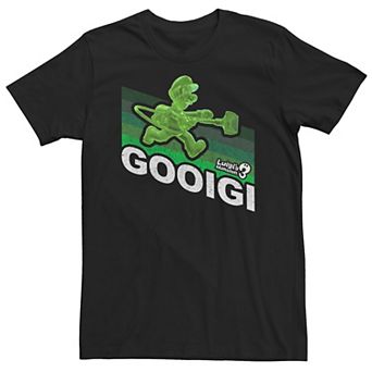 Big & Tall Nintendo Luigi's Mansion 3 Gooigi Color Fade Logo Tee