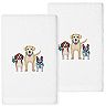 Linum Home Textiles Turkish Cotton Dogs Embroidered 2-pack Hand Towel Set
