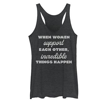 Juniors' Women Supporting Women Empowerment Tank Top