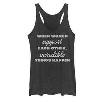 Juniors' Women Supporting Women Empowerment Tank Top