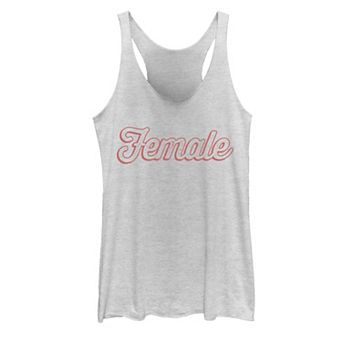 Juniors' Female Script Text Tank Top