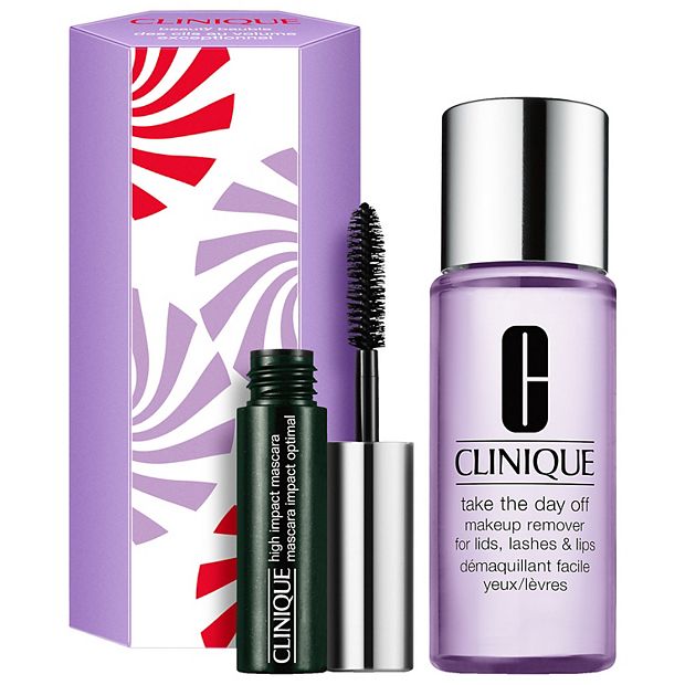 besøgende imod Lager CLINIQUE Mini High Impact Mascara & Take The Day Off Makeup Remover Duo