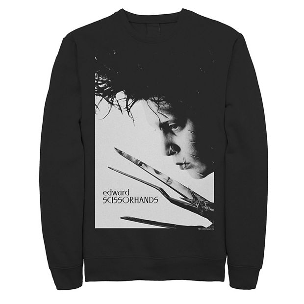 Men's Edward Scissorhands Big Face Poster Sweatshirt