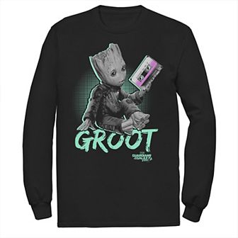Men's Marvel Guardians Vol. 2 Baby Groot Neon Tape Tee