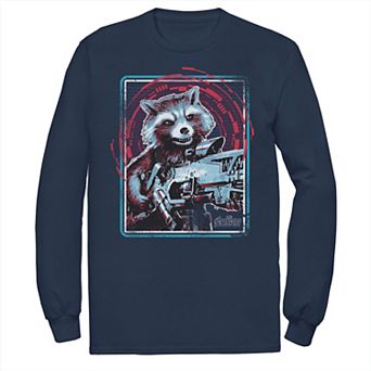 Men's Marvel Infinity War Rocket Raccoon Digital Abstract Tee