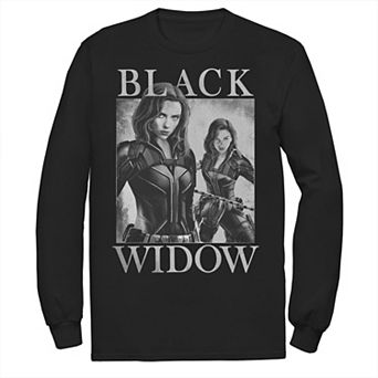 Men's Marvel Black Widow Two Widows Mirror Graphic Tee