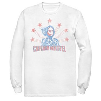 Men's Captain Marvel Distressed Portrait Tee