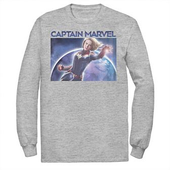 Men's Captain Marvel In Space Portrait Tee