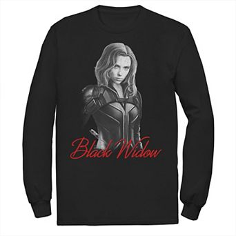 Men's Marvel Black Widow Mono Tee