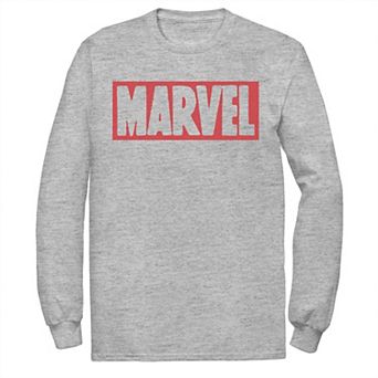 Men's Marvel Simple Brick Logo Outline Tee