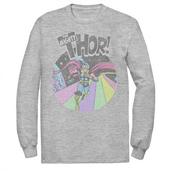 Men's Marvel Avengers The Mighty Thor Distressed Retro Portrait Tee