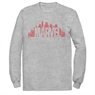 Men's Marvel City Skyline Logo Graphic Tee