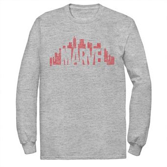 Men's Marvel City Skyline Logo Graphic Tee