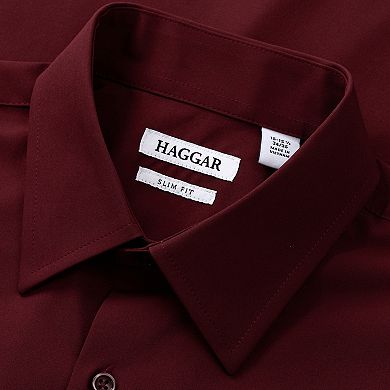 Men's Haggar® Smart Wash® Slim Fit Wrinkle Free Dress Shirt