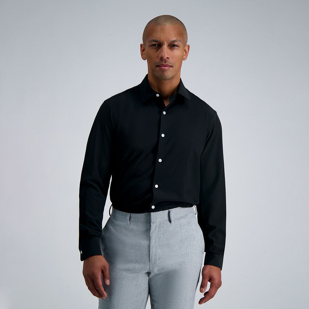white christmas dresses Haggar Men's Classic-Fit Smart Wash Dress Shirt main image 1