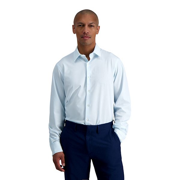 Men's Haggar® Slim-Fit Smart Wash™ Wrinkle Free Dress Shirt - Deep Teal ...