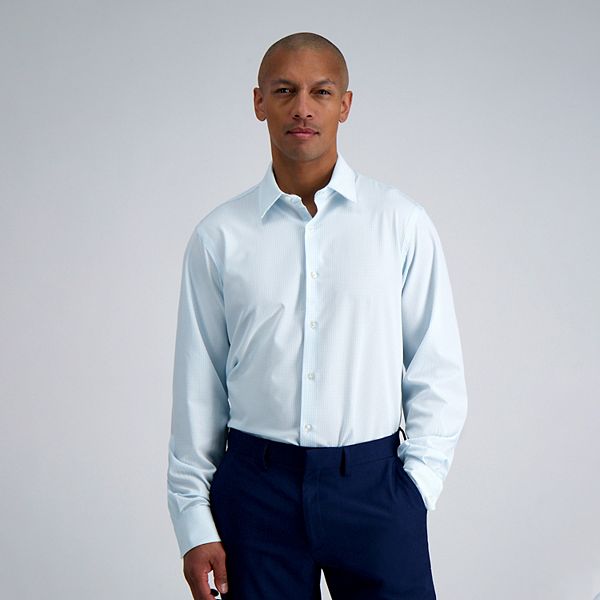 Men's Haggar® Slim-Fit Smart Wash™ Wrinkle Free Dress Shirt - Deep Teal ...