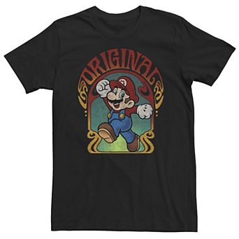 Big & Tall Super Mario Original Mario Retro Portrait Tee