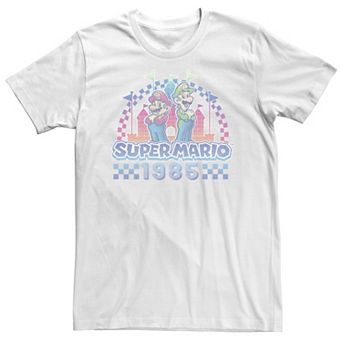 Big & Tall Super Mario 35th Anniversary Mario & Luigi 1985 Tee