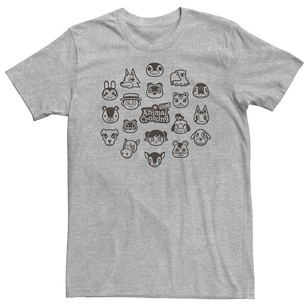 Big & Tall Animal Crossing New Horizons Group Shot Villagers Tee