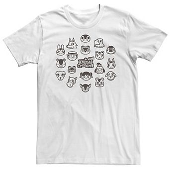 Big & Tall Animal Crossing New Horizons Group Shot Villagers Tee