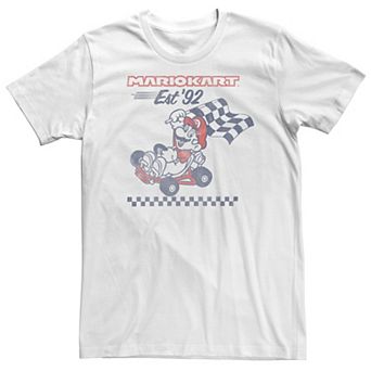 Big & Tall Mario Kart Est. '92 Flag Tee