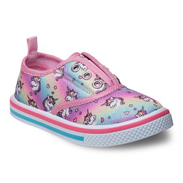 Laura Ashley Toddler Girls' Unicorn Slip-On Sneakers