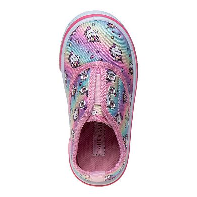 Laura Ashley Toddler Girls' Unicorn Slip-On Sneakers 