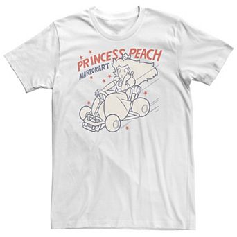 Big & Tall Nintendo Mario Kart Peach Kart Gaming Tee