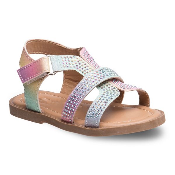 Laura Ashley Toddler Girls' Rhinestone Sandals