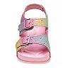 Laura Ashley Glitter Toddler Girls' Double Buckle Sandals 