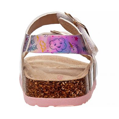 Laura Ashley Toddler Girls' Unicorn Buckle Sandals