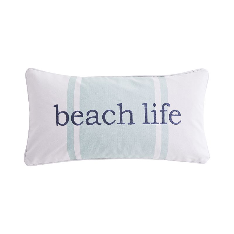 Levtex Home Sunset Bay Beach Life Pillow, Blue, Fits All