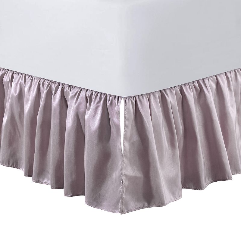 37337788 Levtex Home Lilac Dupioni Dust Ruffle, Purple, Kin sku 37337788