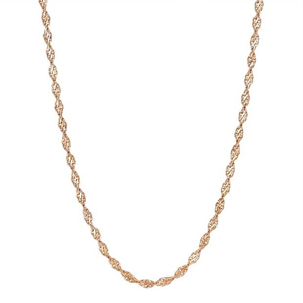 Kohl's rose gold necklace hotsell
