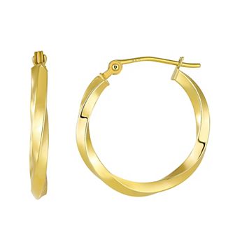 Forever 18K Twisted Hoop Earrings