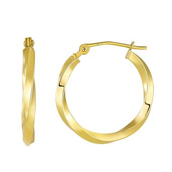 Forever 18K Twisted Hoop Earrings
