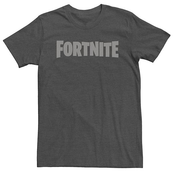 Big & Tall Fortnite Greyscale Classic Logo Tee