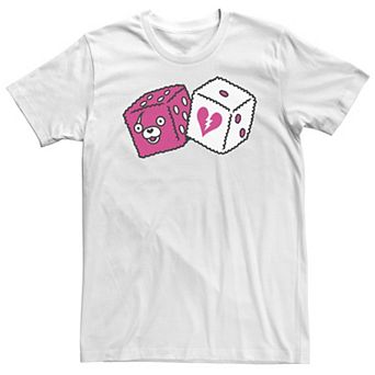 Big & Tall Fortnite Cuddle Dice Left Chest Love Tee