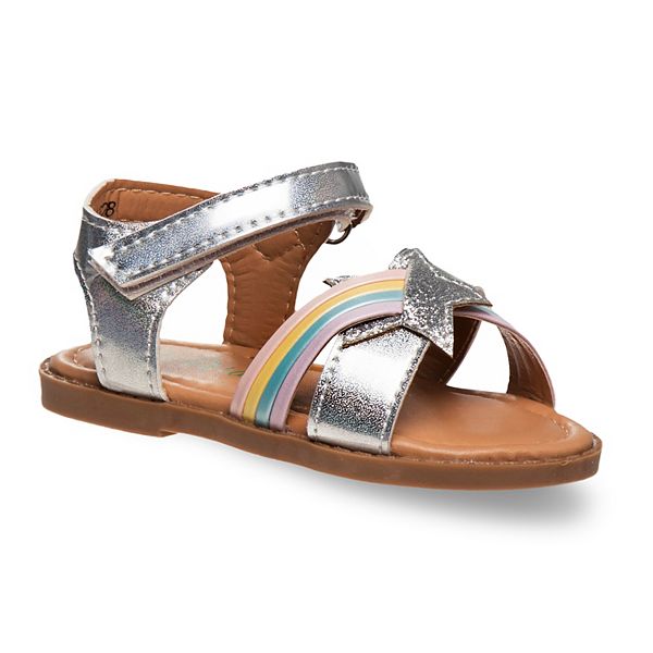 Petalia Toddler Girls' Rainbow Sandals