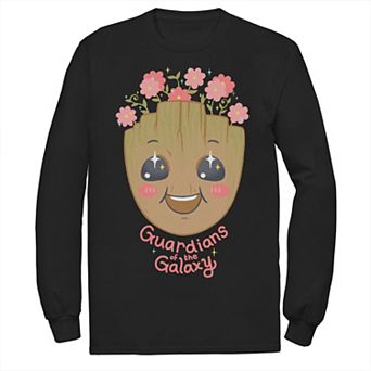 Men's Marvel Guardians Of The Galaxy Cute Groot Floral Tee