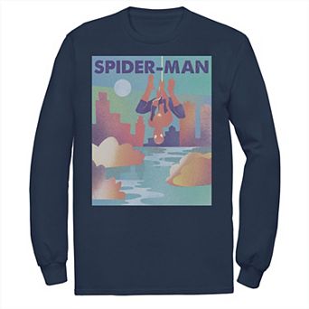 Men's Marvel Spider-Man City Skyline Poster Tee