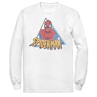 Men's Marvel Spider-Man Retro Triangle Portrait Tee