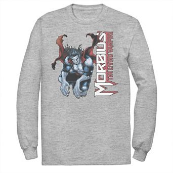 Men's Marvel Morbius The Living Vampire Crouching Logo Tee