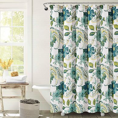 Lush Decor Floral Paisley Shower Curtain