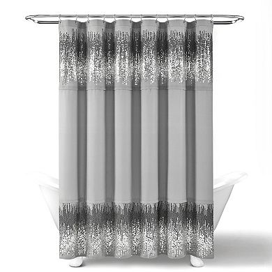 Lush Decor Shimmer Sequins Shower Curtain